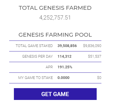 GenesisFarmTotals12-1-21-GameCreditsGenesisWorldsMetaverse